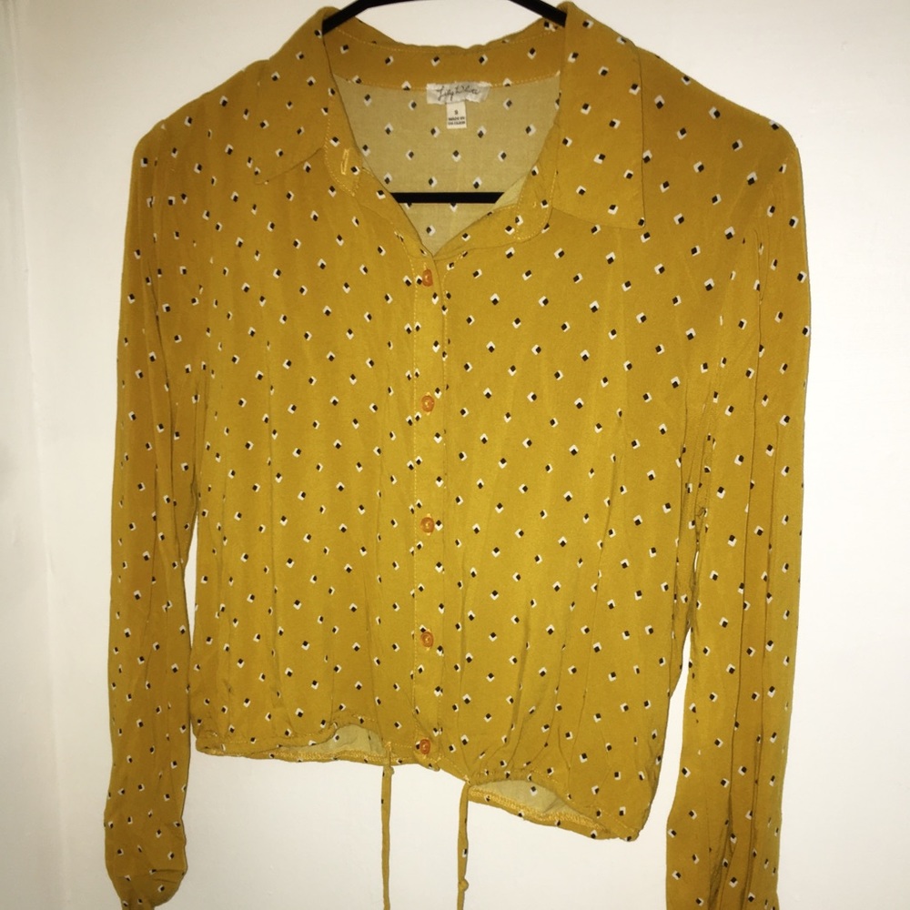 Long sleeve crop top